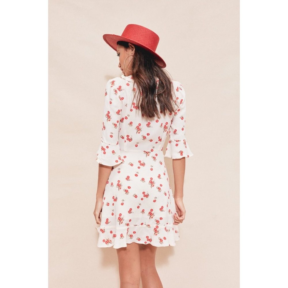 NWT For Love and Lemons Cherry Dress M - Picture 3 of 10